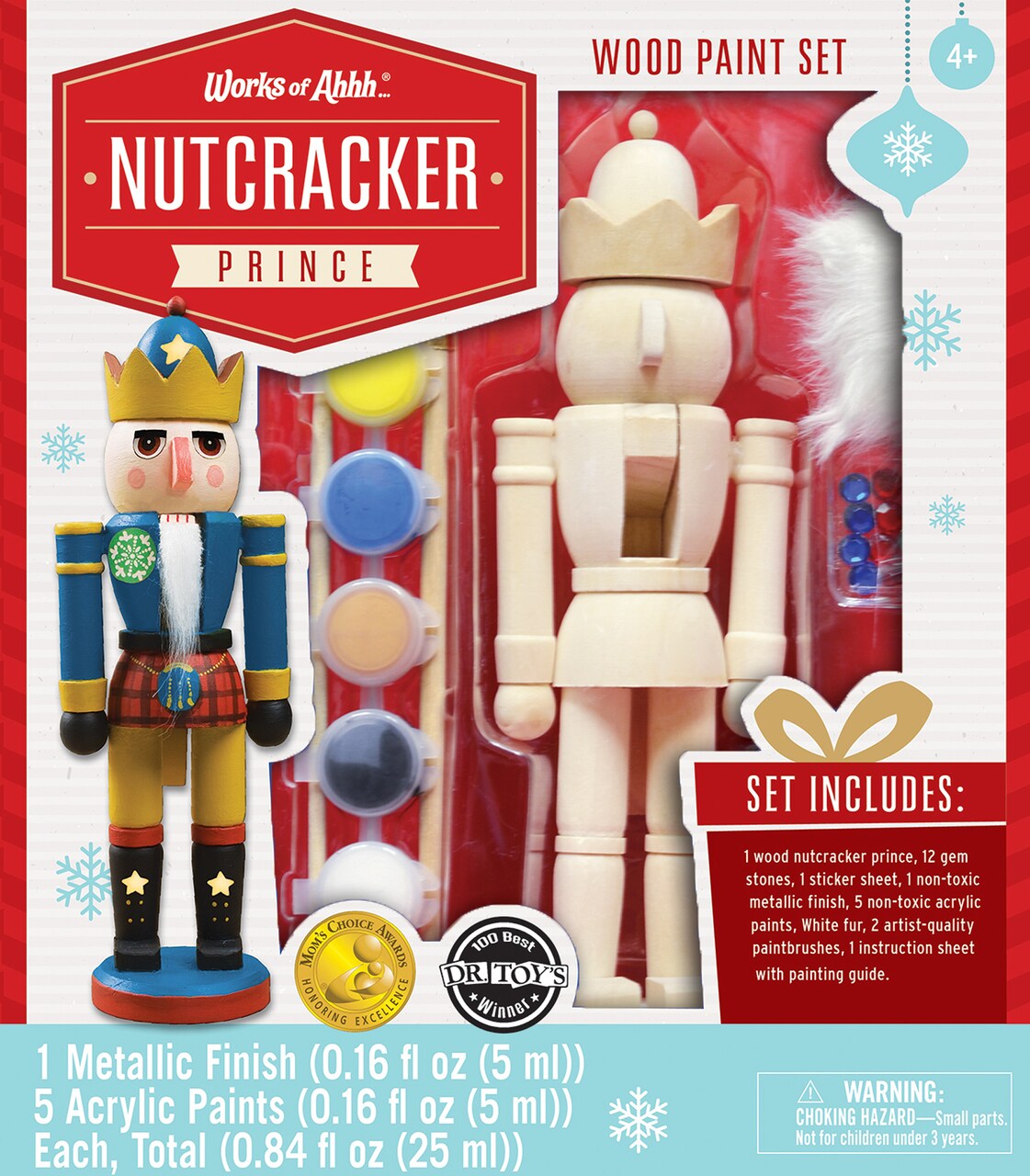 Works of Ahhh Holiday Craft Set - Nutcracker Prince Wood Paint Kit